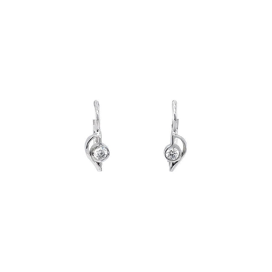 Elegant White Gold Earrings with a Touch of Luxury