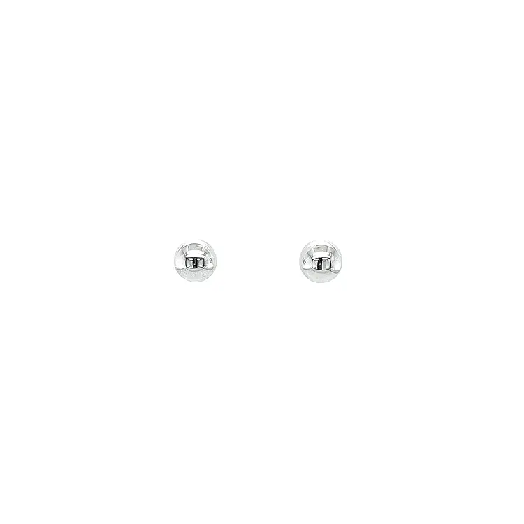 Earrings White Gold Balls