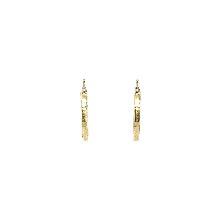 Gold Round Earrings