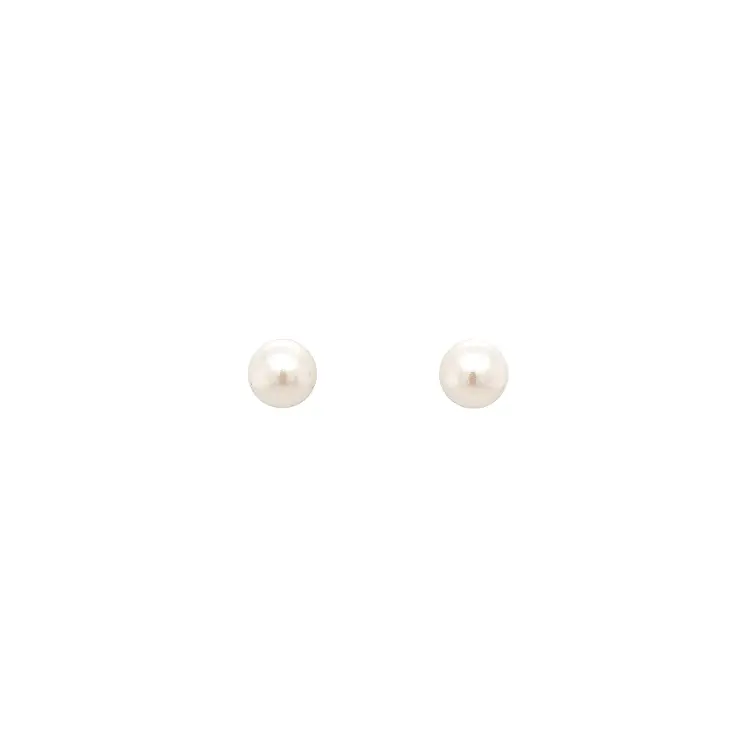 Pecky Earrings with White Gold Pearl