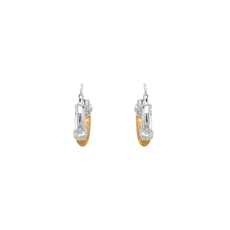 Gold Earrings Rings made of Combination Gold