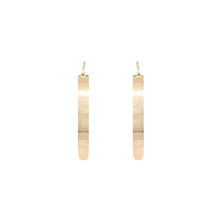 Gold Round Earrings