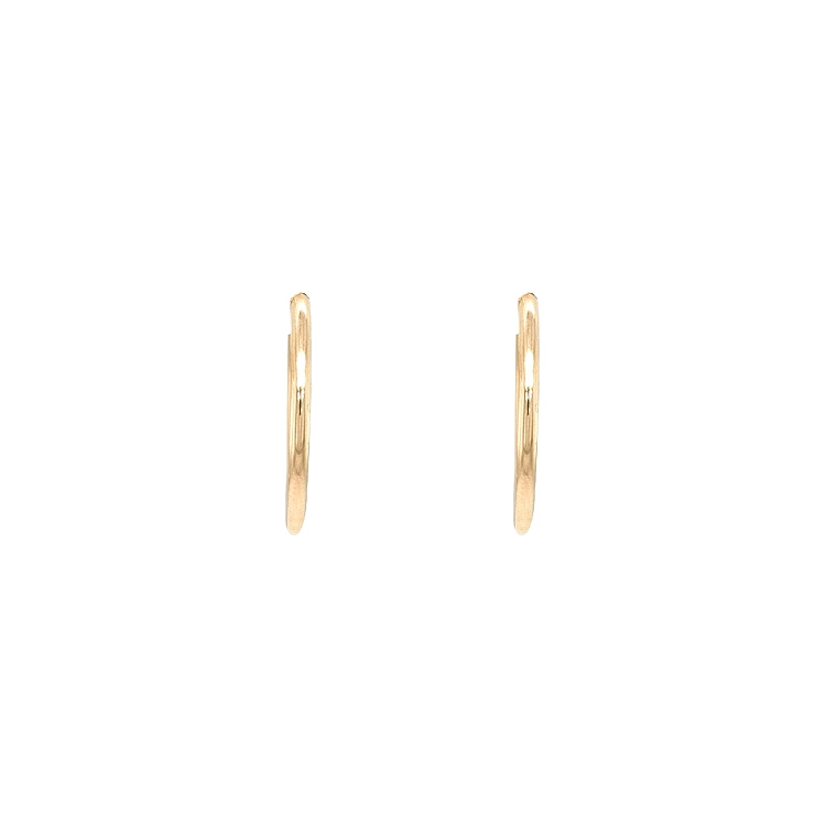 Gold Round Earrings