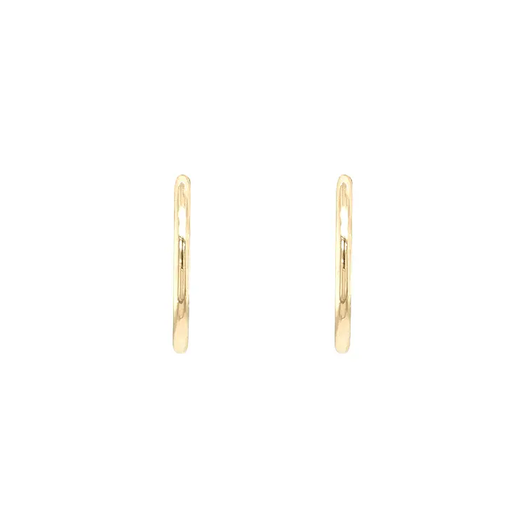 Gold Round Earrings