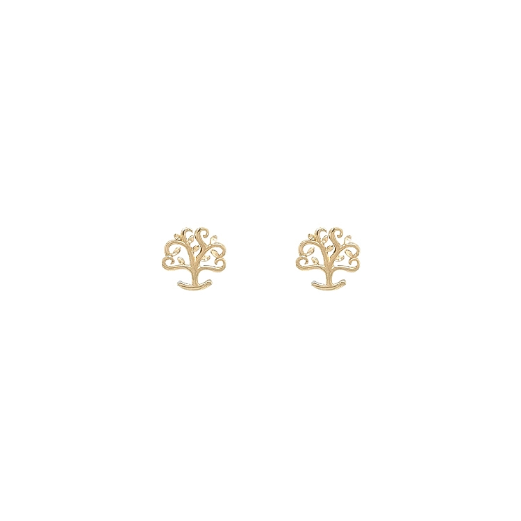 Gold Earrings Tree of Zittau
