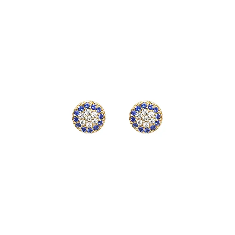 Gold Earrings Earrings with Zircons