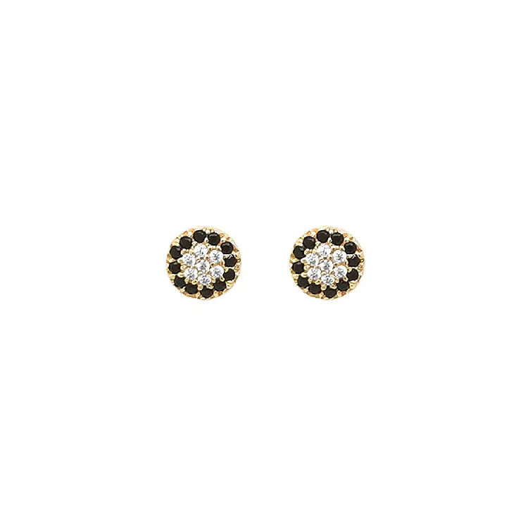 Gold Earrings Earrings with Zircons