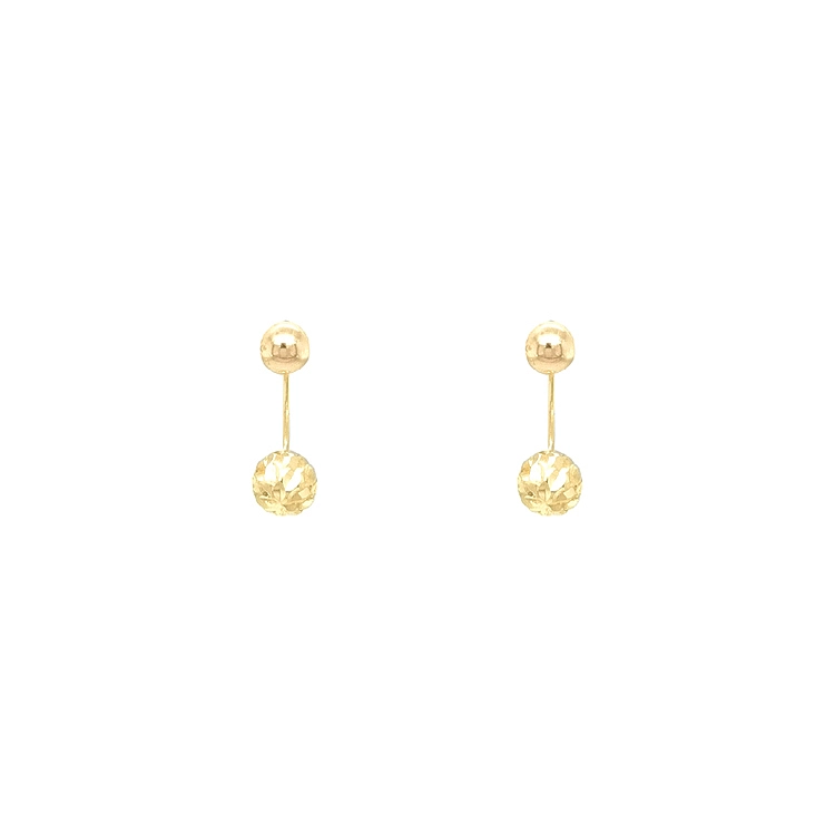 Gold Earrings Beads