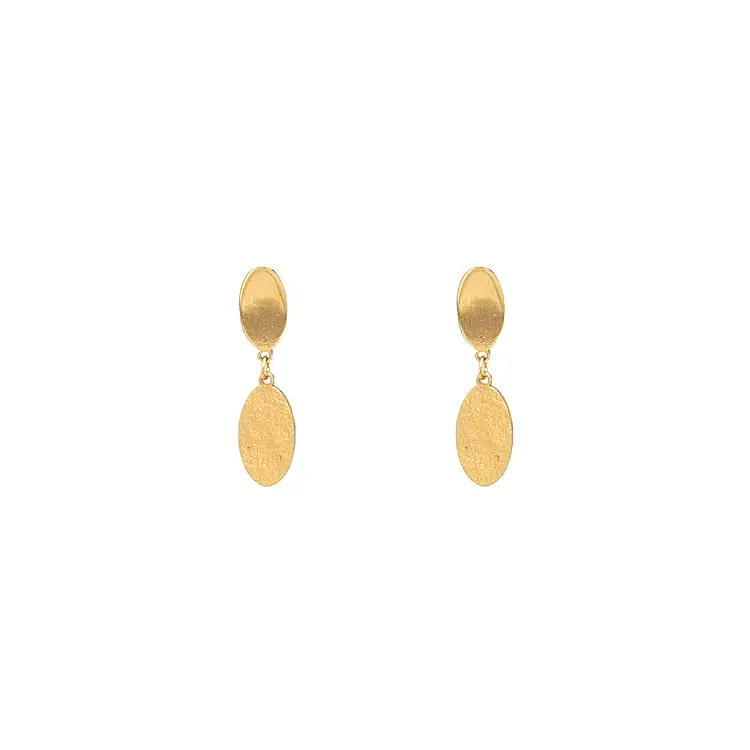 Gold dangle earrings