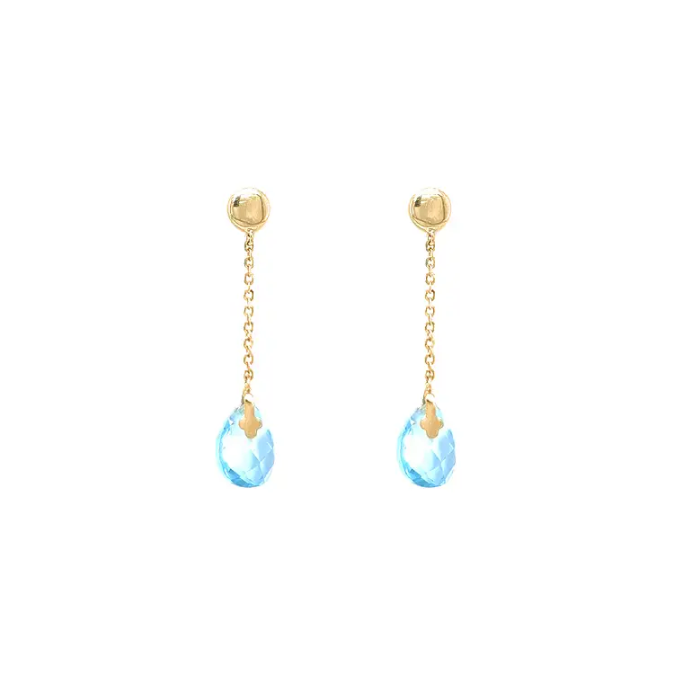 Gold dangle earrings