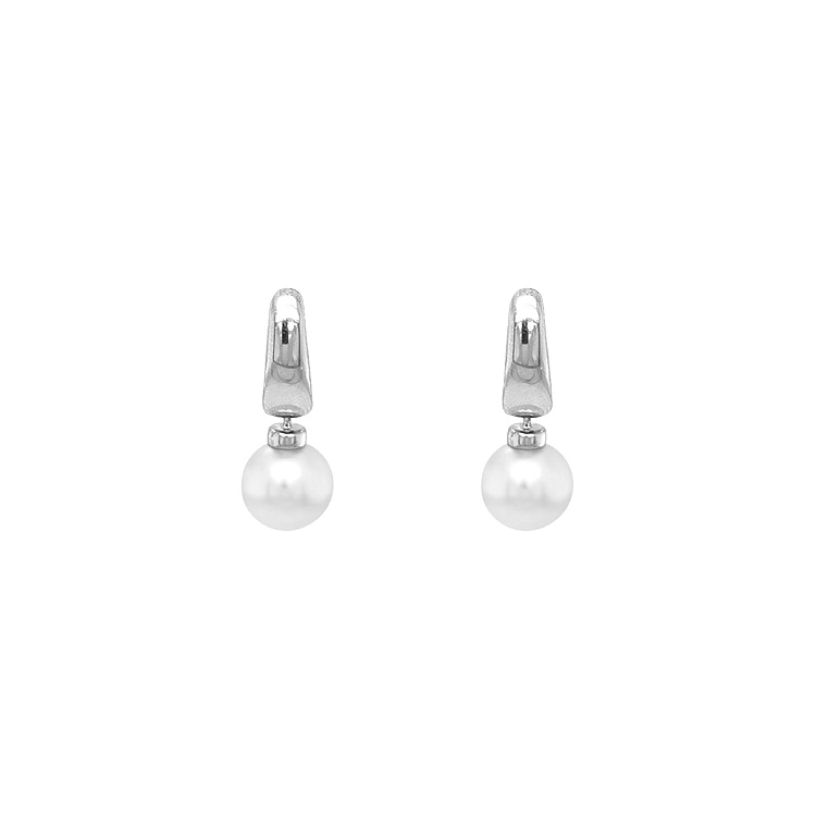 Gold Earrings with Pearl