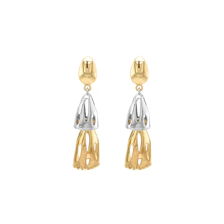 Earrings made of Combination Gold