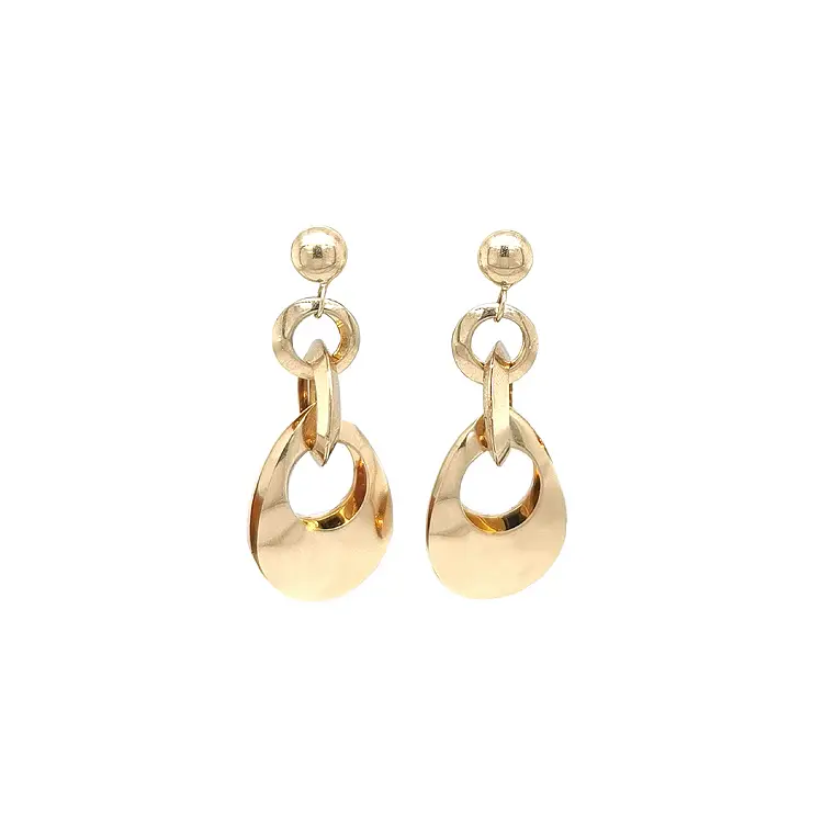 Gold dangle earrings
