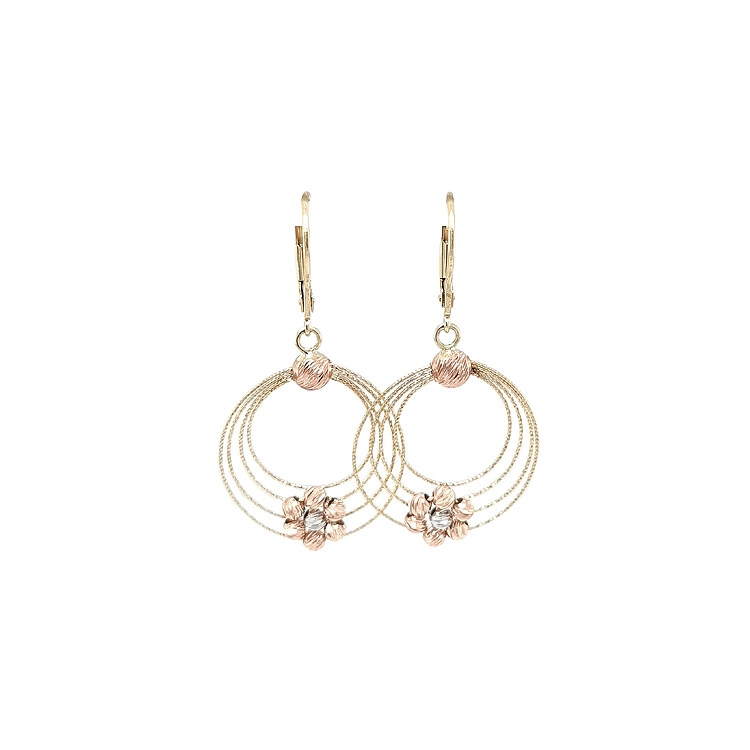 Gold dangle earrings