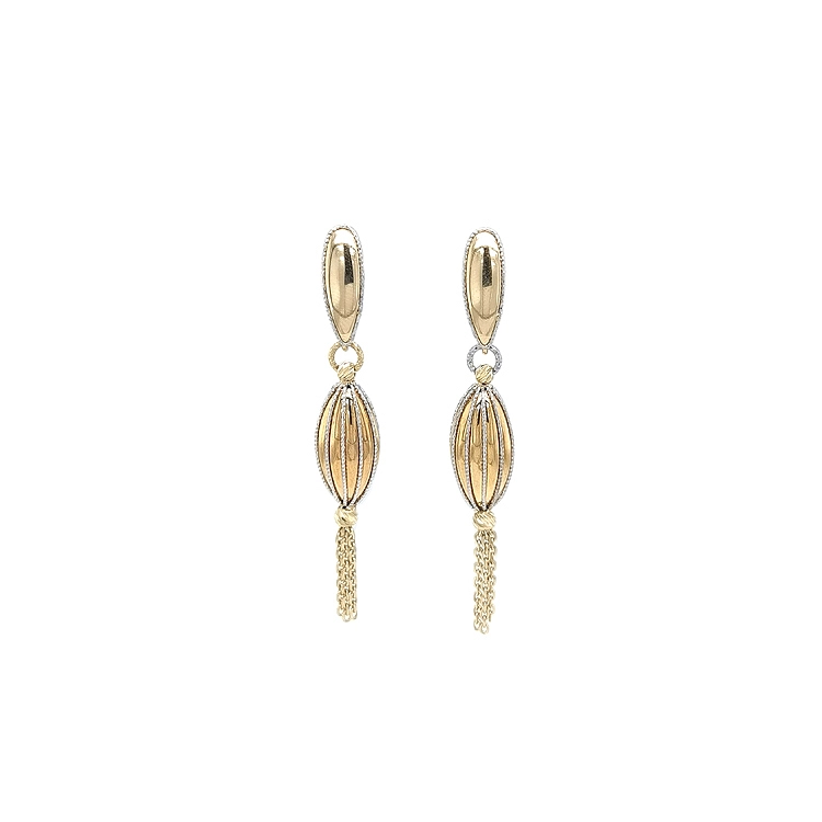 Gold dangle earrings