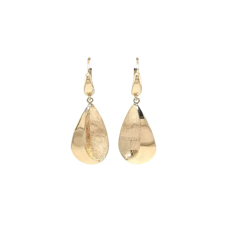 Gold dangle earrings