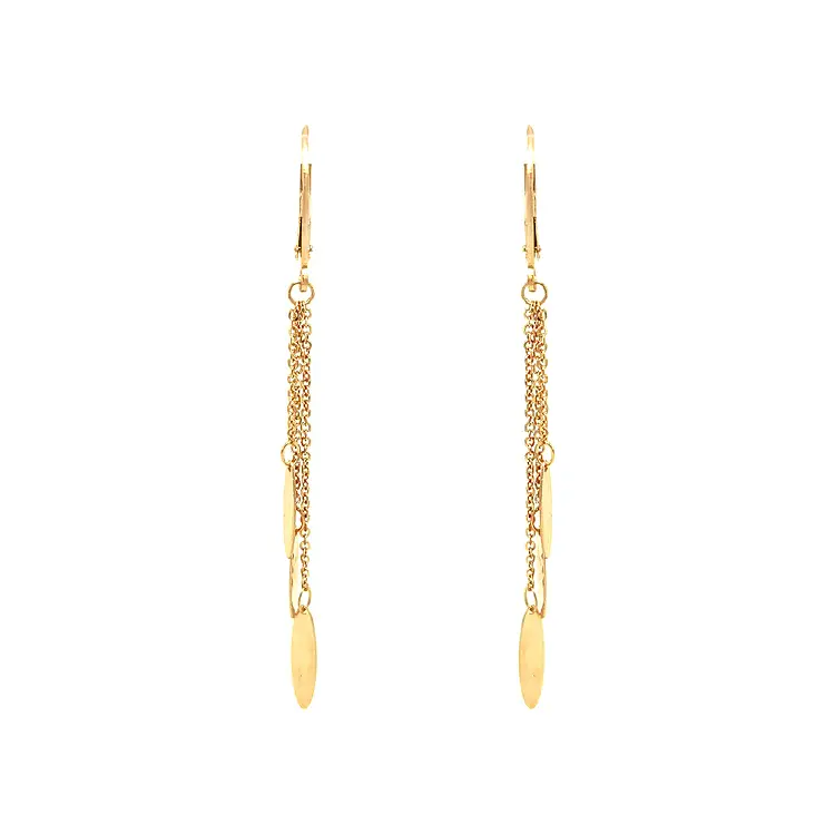 Gold dangle earrings