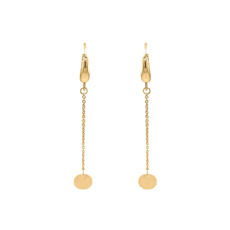 Gold dangle earrings