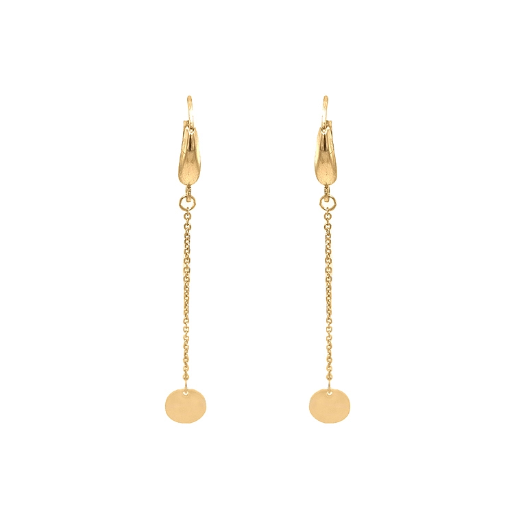 Gold dangle earrings