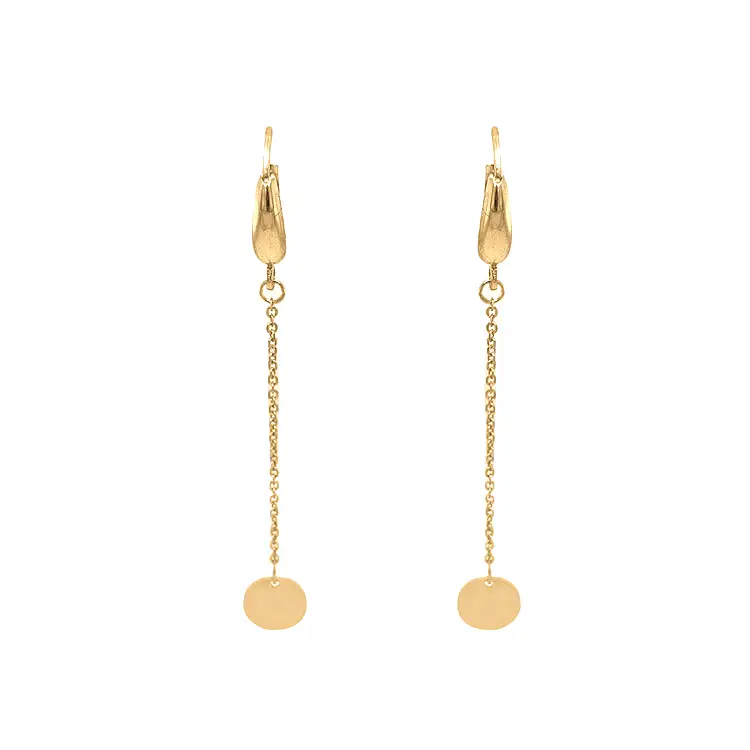 Gold dangle earrings