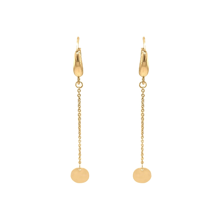Gold dangle earrings