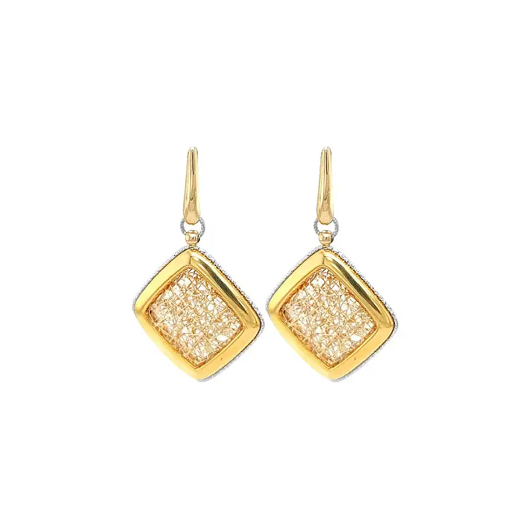 Gold dangle earrings