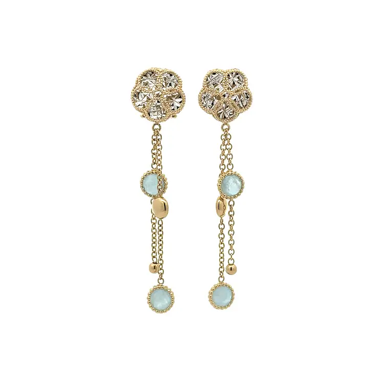 Gold dangle earrings