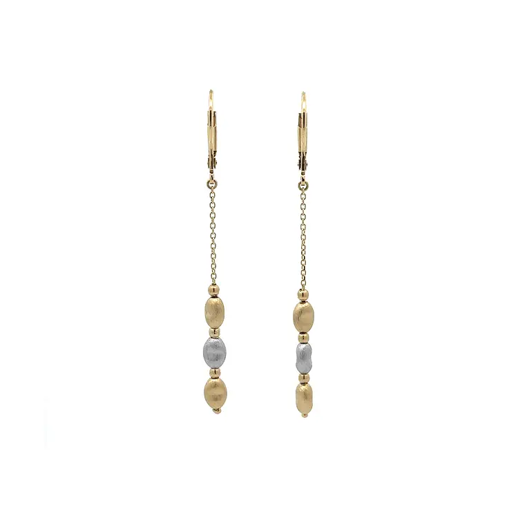 Gold Combination dangle earrings