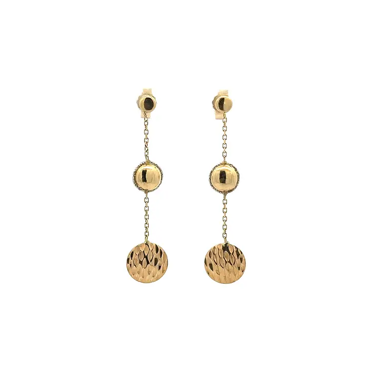 Gold dangle earrings