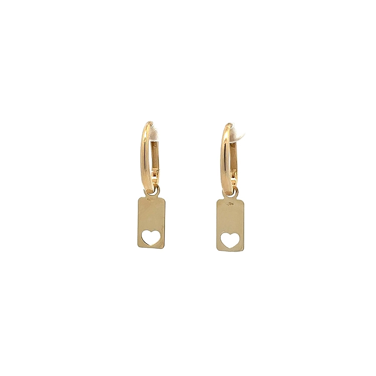 Gold dangle earrings