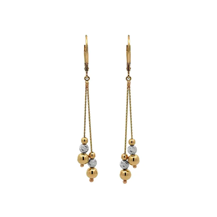 Gold dangle earrings