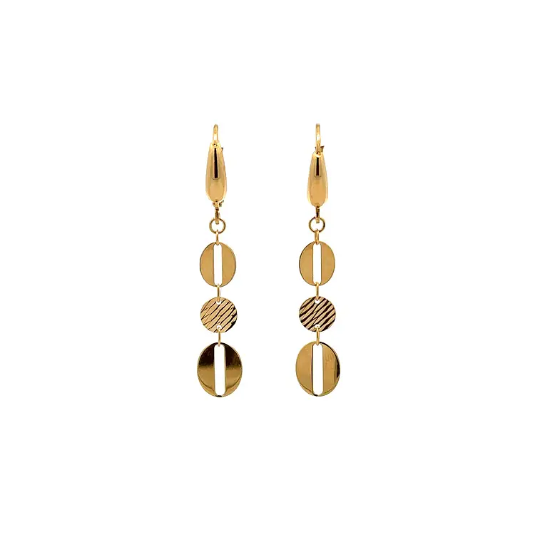 Gold dangle earrings