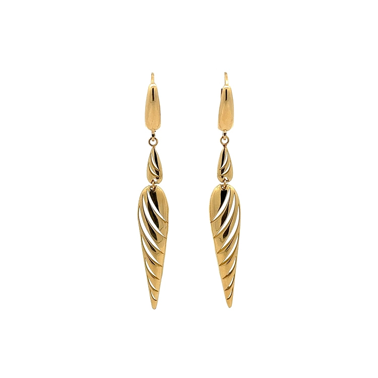 Gold dangle earrings