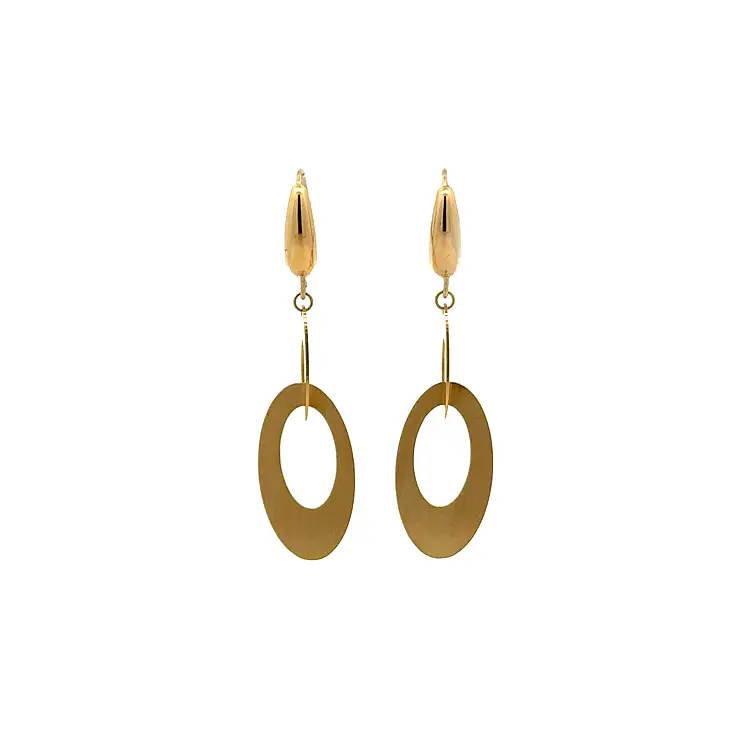 Gold dangle earrings