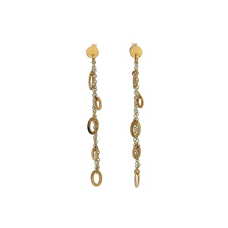 Gold dangle earrings