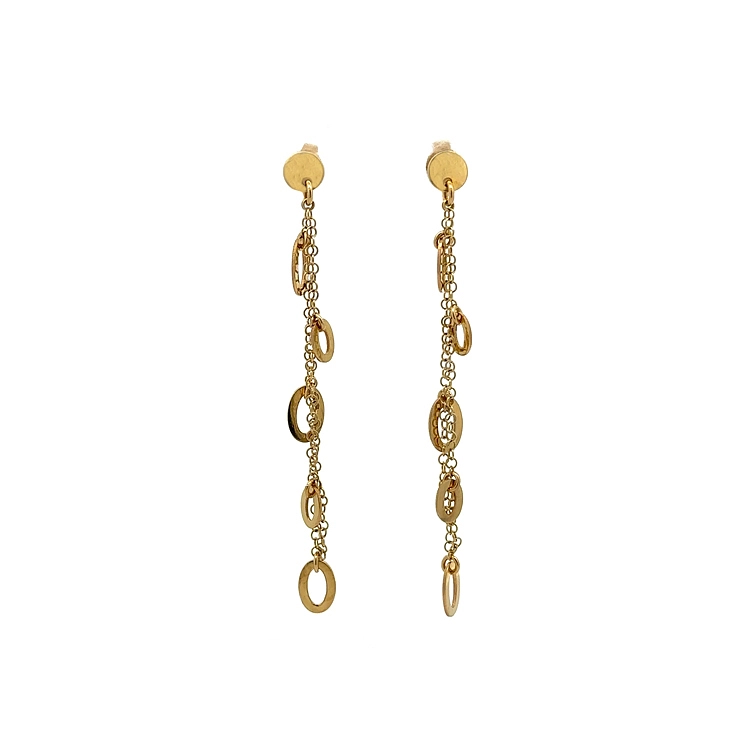 Gold dangle earrings