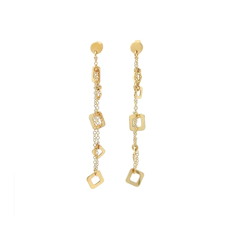 Gold dangle earrings