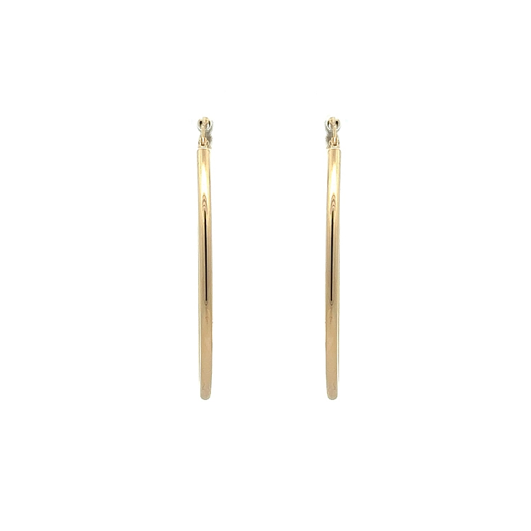 Gold Round Earrings