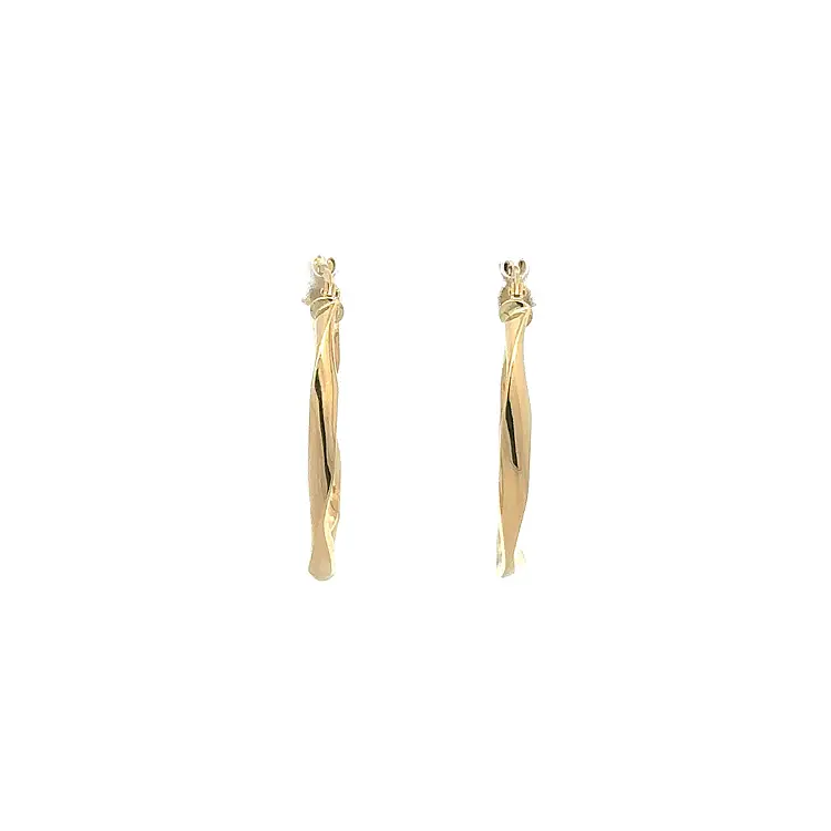 Gold Round Earrings