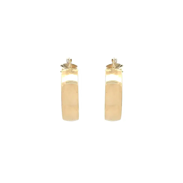 Gold Round Earrings