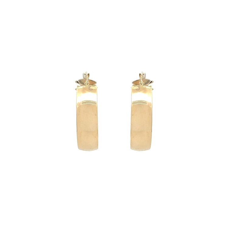 Gold Round Earrings