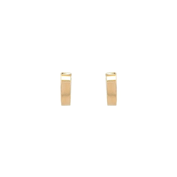 Gold Round Earrings