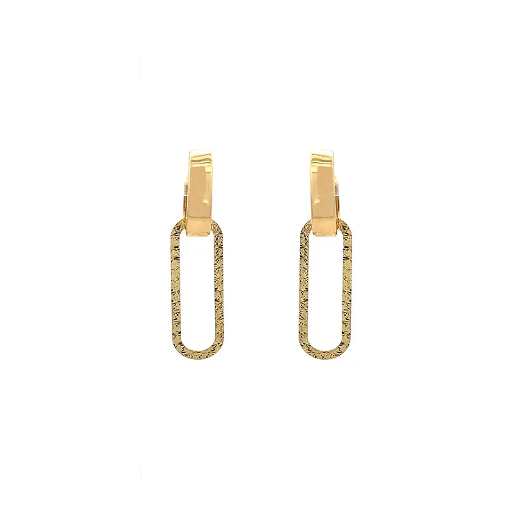 Gold dangle earrings