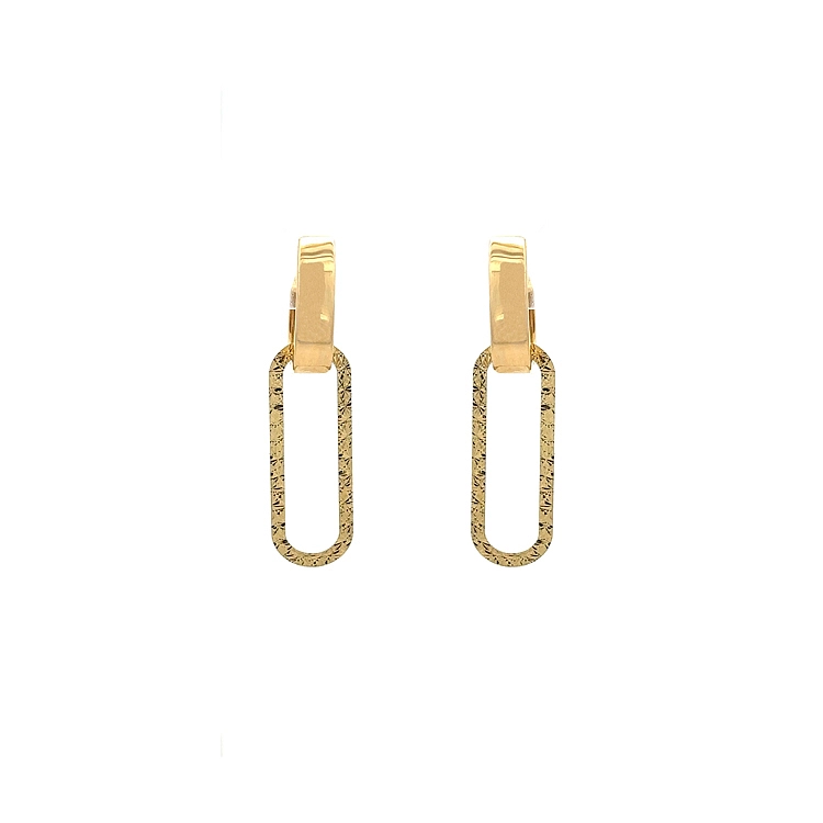 Gold dangle earrings
