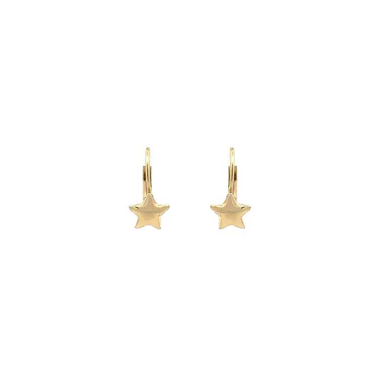 Gold Earrings Stars