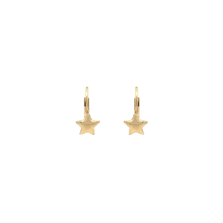 Gold Earrings Stars