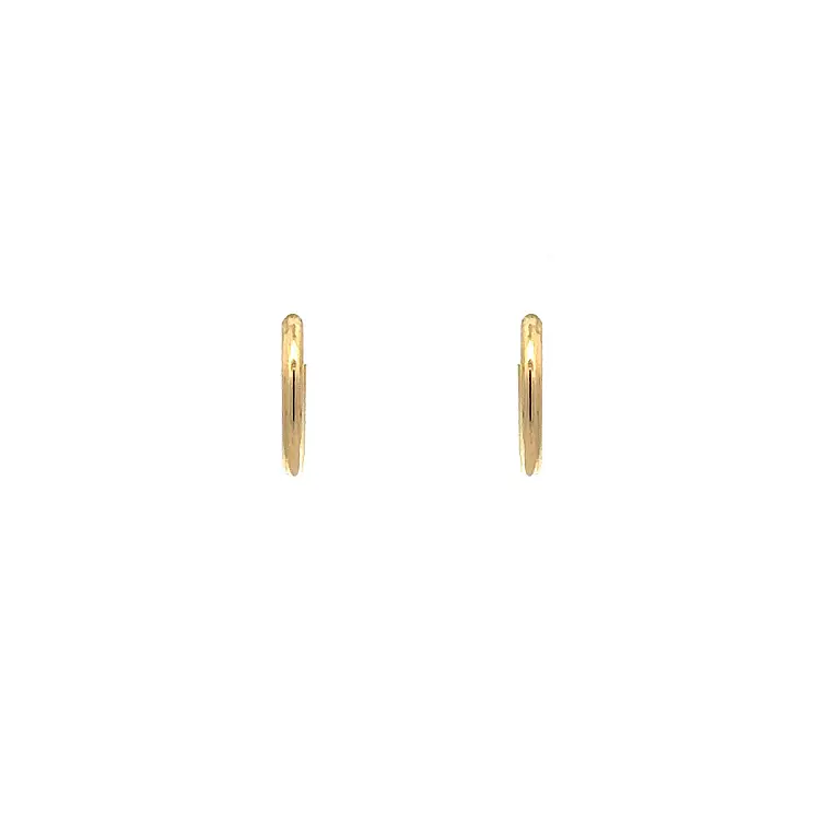 Gold Round Earrings