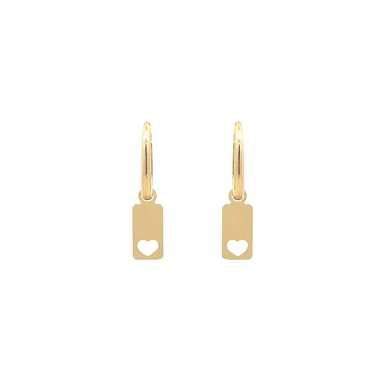 Gold dangle earrings