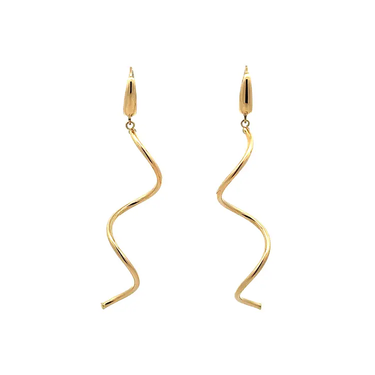 Gold dangle earrings