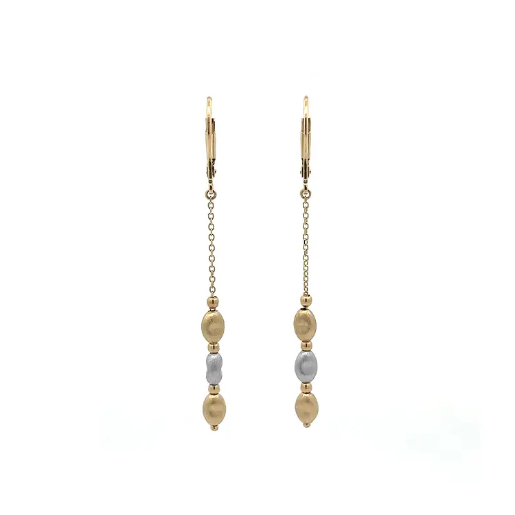Gold Combination dangle earrings